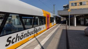 Schönbuchbahn: Vom Streik nicht betroffen, ab Freitag aber gesperrt. Foto: Eibner/Drofitsch