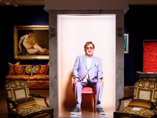 Ein Blick in das Pop-Up-Museum zur Auktion The Collection of Sir Elton John. Goodbye Peachtree Road bei Christies. Foto: imago/UPI Photo