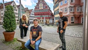 Die Band Primal Fear bringt am 24. Juli ihr 13. Album raus. Gründungsmitglieder Mat Sinner (Bass und Gesang, von links), Tom Naumann (Gitarre) und Ralf Scheepers (Gesang) stammen aus dem Kreis Esslingen. Foto: Roberto Bulgrin