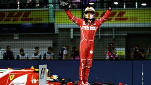 Sebastian Vettel hat sich die Pole Position in Singapur gesichert. Foto: Getty Images AsiaPac