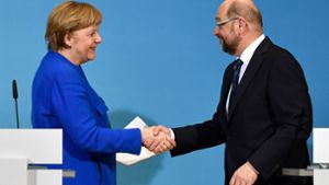 Union und SPD sind sich einig, Koalitionsgespräche zu führen. Foto: AFP