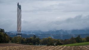 Der Testturm in Rottweil lockt neugierige Besucher – er ist das höchste Gebäude in Baden-Württemberg (Foto vom 6. Oktober 2017). Foto: dpa