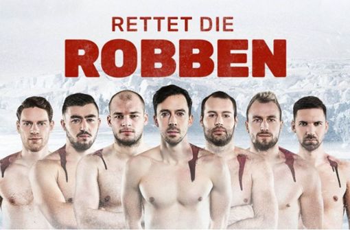 Spieler der deutschen Handball-Nationalmannschaft protestieren gegen Robbenjagd. Foto: Handout Peta