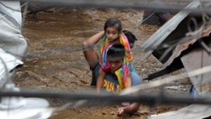 Der Tropensturm „Tembin“ hat Erdrutsche und Überschwemmungen ausgelöst. Foto: AFP