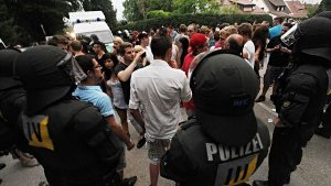 Wie hier in Backnang kämpft die Polizei im ganzen Land gegen chaotische Facebook-Partys. Foto: dpa