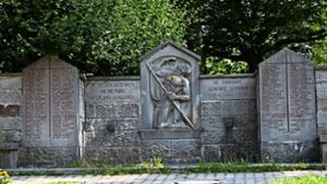 Das Kriegerdenkmal auf dem Schmidener Friedhof. Foto: Patricia Sigerist