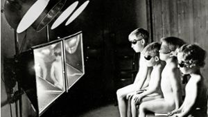 Englische Kinder werden nach dem Ersten Weltkrieg  mit Ultraviolettlicht bestrahlt, um Tuberkulose vorzubeugen. Foto: SVT-Bild/Das Fotoarchiv