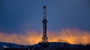 Der Bohrturm einer Ölförderplattform in Pennsylvania, die nach dem Prinzip des Fracking arbeitet. Foto: EPA