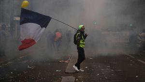 Rund eine Millionen Menschen waren in Frankreich bei den Generalstreik gegen die Rentenreform auf der Straße. Die Randale hielt sich dabei in Grenzen. Foto: AFP
