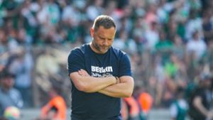 Bittere Pleite für Pal Dardai und Hertha BSC. Foto: dpa/Soeren Stache