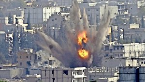 Die umkämpfte syrische Stadt Kobane Foto: dpa