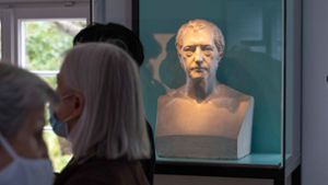 Unter anderem eine Büste Hegels ist im neu eröffneten Museum in seinem Geburtshaus in Stuttgart zu sehen. Foto: Julia Schramm/Lichtgut