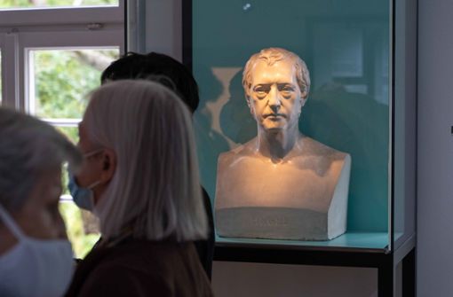Unter anderem eine Büste Hegels ist im neu eröffneten Museum in seinem Geburtshaus in Stuttgart zu sehen. Foto: Julia Schramm/Lichtgut