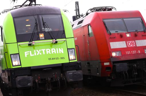 Flixtrain ist im Fernverkehr der einzige Konkurrent der Deutschen Bahn. Foto: dpa/Christian Charisius