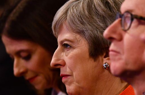 Premierministerin Theresa May beim Parteitag der Konsverativen. Foto: AFP