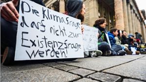 Schüler-Demo am Stuttgarter Schlossplatz im Dezember vorigen Jahres Foto: Lichtgut/Max Kovalenko