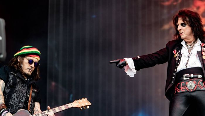 Festival-Auftritt: Johnny Depp und Alice Cooper begeistern ihre Fans