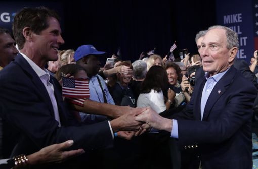 Michael Bloomberg startete später in den Wahlkampf – doch seine Taktik geht bisher nicht auf. Foto: AP/Lynne Sladky