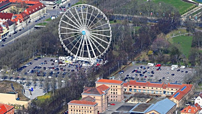 „City Star“  in Ludwigsburg: Bärenwiese für Aufbau  von Riesenrad  gesperrt