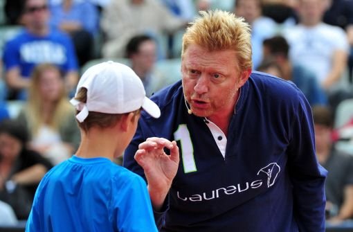 Boris Becker zu Gast in Stuttgart. Foto: dpa