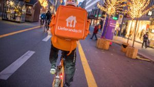 Durchschnittlich gut 14 Euro in der Stunde verdienen die Lieferando-„Rider“. Foto: dpa/Michael Kappeler