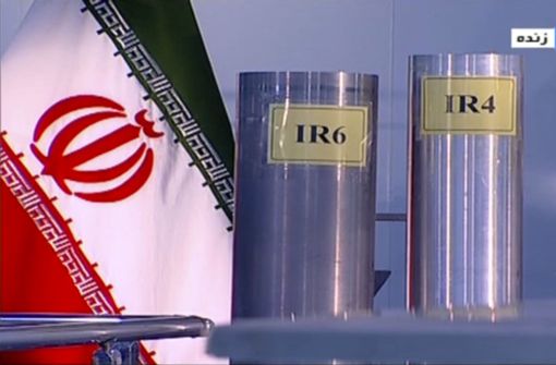 Drei Zentrifugen in der Atomanlage Natanz, einer iranischen kerntechnische Anlage zur Anreicherung von Uran aus dem Jahr 2019. Foto: Islamic Republic Iran Broadcas