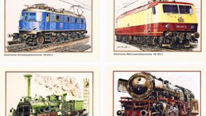 In den 80er-Jahren wurde der gebürtige Bietigheimer Günther Frank mit Ölbildern von Zügen bundesweit bekannt. Foto: Archiv
