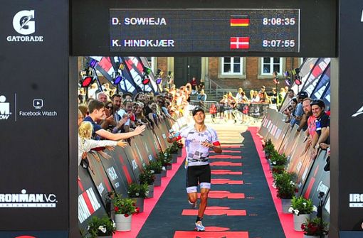 Gleich bei seinem ersten Triathlon über die Ironman-Distanz blieb Dominik Sowieja nur knapp über der Acht-Stunden-Marke. Foto: oh