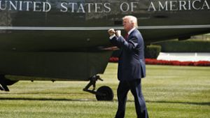 Donald Trump steuert auf sein Amtsjubiläum hin. Foto: AP