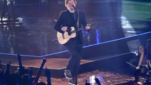 Sänger Ed Sheeran performt bei den iHeartRadio Music Awards in Inglewood (Kalifornien). Foto: AP