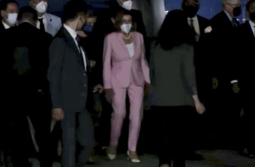 Die US-Politikerin Nancy Pelosi ist in Taiwan gelandet. Foto: dpa/Uncredited