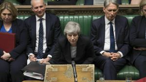 Theresa May kündigt ihren Rücktritt als Parteichefin für den 7. Juni an. Foto: AP