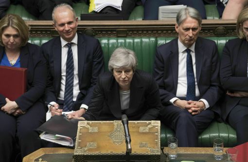 Theresa May kündigt ihren Rücktritt als Parteichefin für den 7. Juni an. Foto: AP