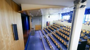 Der Theatersaal der Spitalschule: Der Raum ist gut ausgestattet und wichtig für die Kultur in der Stadt. Foto: /Simon Granville