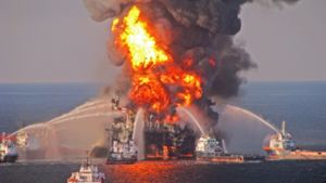 Die Ölplattform „Deepwater Horizon“ explodierte vor fünf Jahren Foto: EPA
