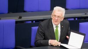 Ministerpräsident Winfried Kretschmann von den Grünen. Foto: dpa