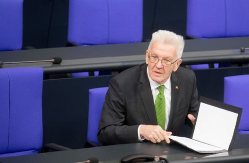 Ministerpräsident Winfried Kretschmann von den Grünen. Foto: dpa