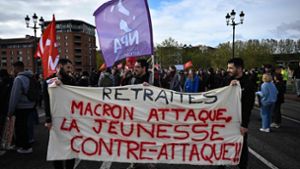 Die Proteste um die Rentenreform in Frankreich halten an. Foto: AFP/Lionel Bonaventure
