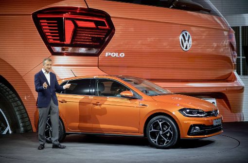 VW-Markenchef Herbert Diess präsentiert den neuen Polo in Berlin. Foto: dpa