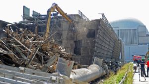 Der Schutt aus atomaren Anlagen (wie hier vom stillgelegten Kernkraftwerk Neckarwestheim) wird vorerst nicht mehr auf Deponien transportiert – das hat das Umweltministerium bekanntgegeben. Foto: dpa
