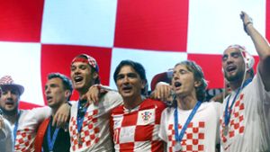 Die Kroaten feiern eine riesige WM-Party. Foto: AP