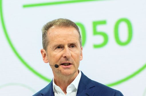 VW-Chef Herbert Diess gehörte 2018 zu den Top-Verdienern der Dax-Konzerne. Foto: dpa/Christophe Gateau