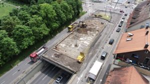 Jetzt gehen die Bauarbeiten auf der Nordseite der Sternkreuzung weiter. Foto: privat/Stadt Ludwigsburg