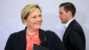 Mehr Diskussion, weniger Vortrag: Susanne Eisenmann hat eine klare Idee vom CDU-Wahlkampf. Foto: dpa/Sebastian Gollnow
