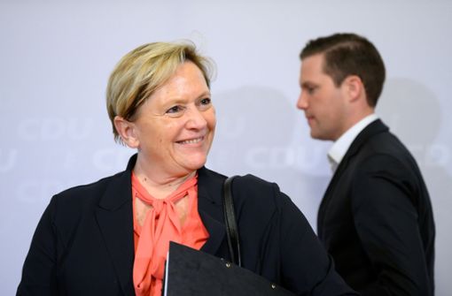 Mehr Diskussion, weniger Vortrag: Susanne Eisenmann hat eine klare Idee vom CDU-Wahlkampf. Foto: dpa/Sebastian Gollnow