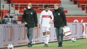 Beim Spiel in Leverkusen zog sich Nicolas Gonzalez einen Muskelfaserriss zu. Foto: Baumann