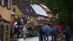 Der Ort Braunsbach war von den Unwettern besonders betroffen. Foto: dpa