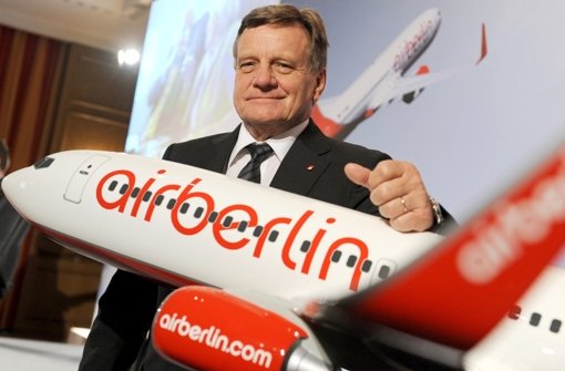 Bevor er sich des Hauptstadtflughafens annahm, war Hartmut Mehdorn Chef von Air Berlin. Foto: dpa