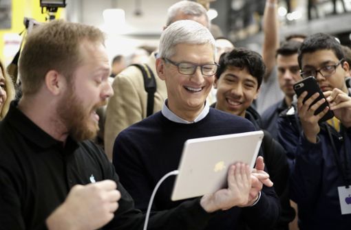 Apple und Konzernchef Tim Cook wollen am Dienstag das neue iPad vorstellen. Foto: AP
