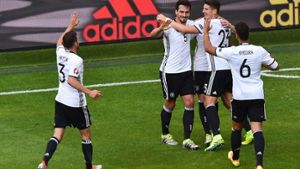 Deutschland steht nach dem 3:0 gegen die Slowakei im Viertelfinale der Fußball-EM. Foto: AFP
